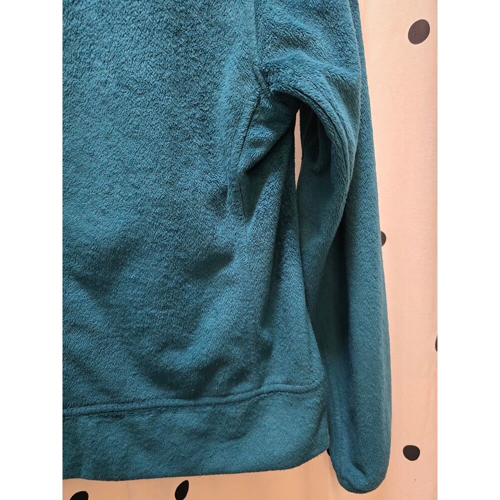 The North Face Osito plush emerald green full zip collared jacket size medium - Picture 7 of 7